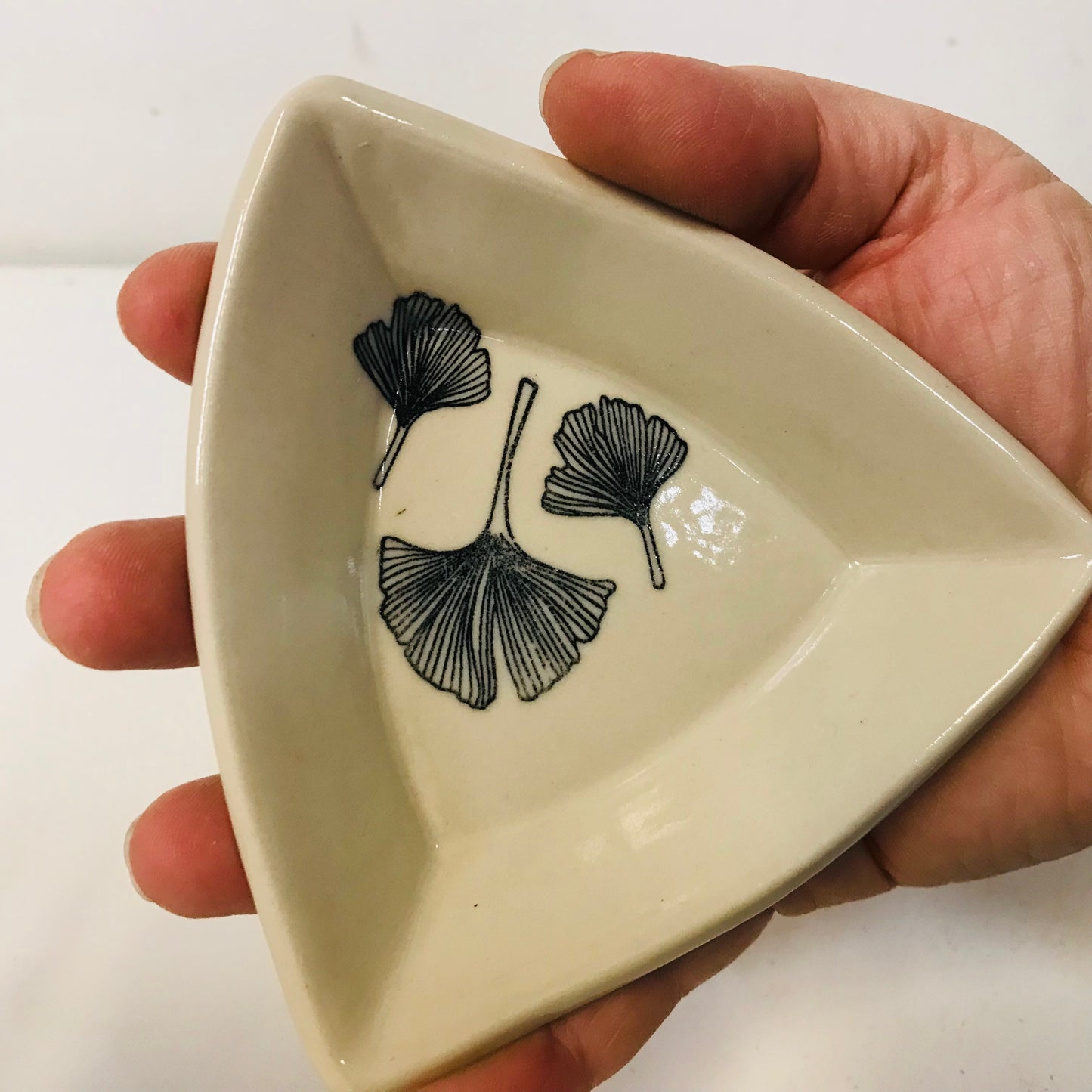 Handthrown Pottery Hexagon & Triangle Trinket Dishes