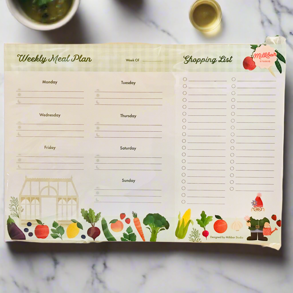 Weekly Meal Plan Notepad