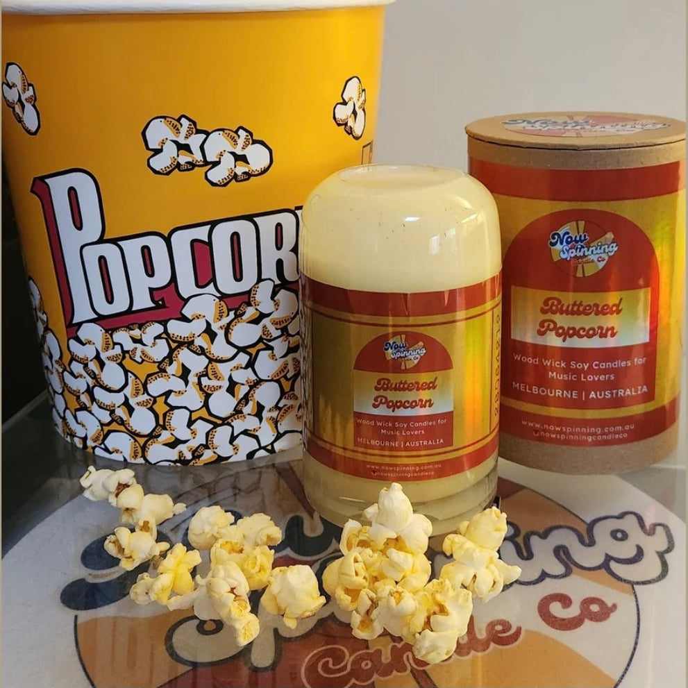Candles for Music Lovers - Buttered Popcorn with Tunes
