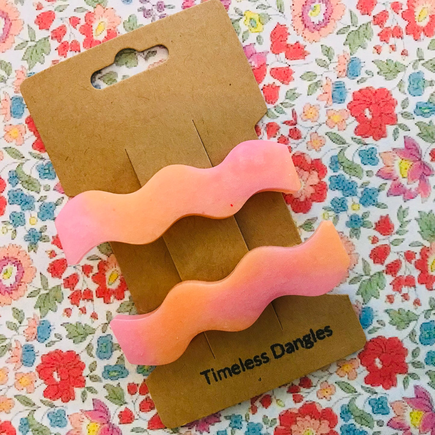 Resin Sparkle Hair Clips - Set of 2