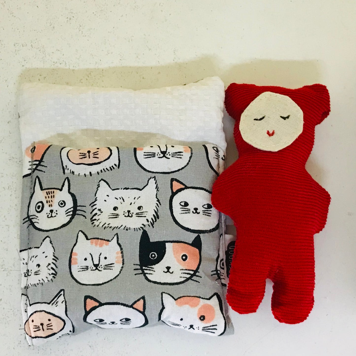 Handmade OOAK Mini Sleepy Bear with Sleeping Bag
