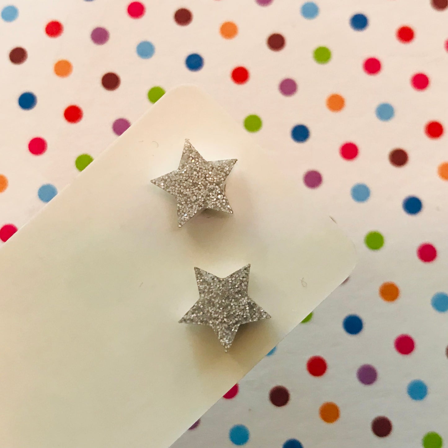 Novelty Studs Earrings - Graphic Acrylic
