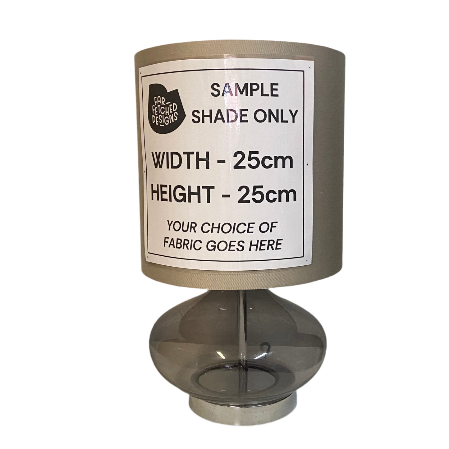 Lamp Base Only - Tinted Glass Table Lamp