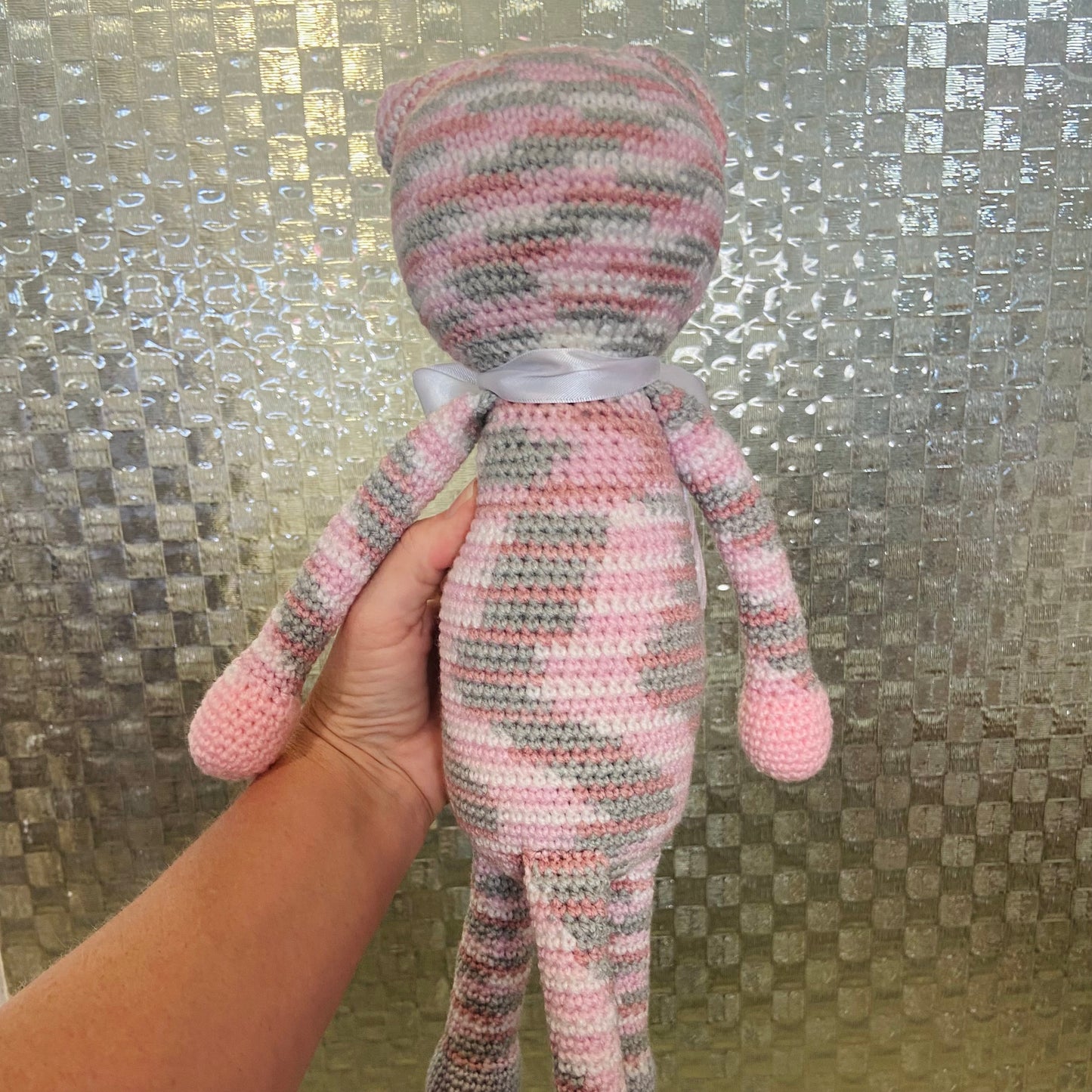 Crochet Stripey Cat Toy