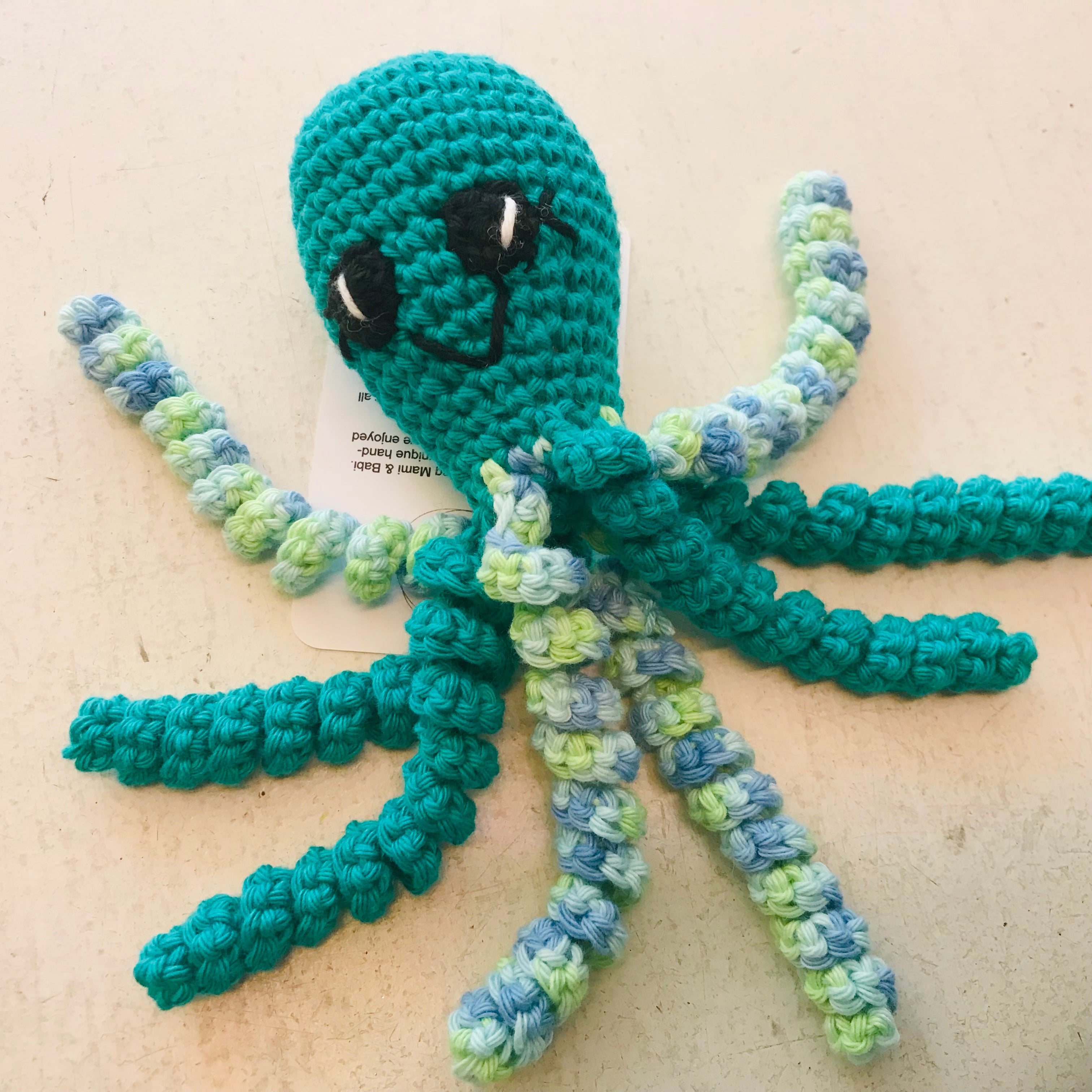Octopus Crochet Toy - 100% cotton for Premmies & Newborns
