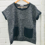 Women's Handmade Rider Vest - Black Marle