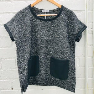 Women's Handmade Rider Vest - Black Marle