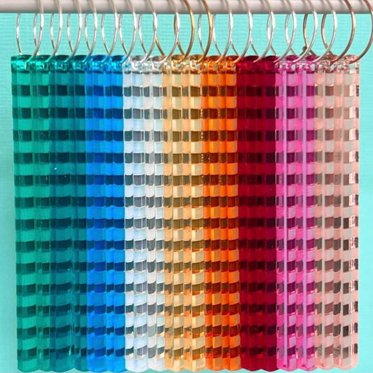 Mirror Rod Statement Earrings