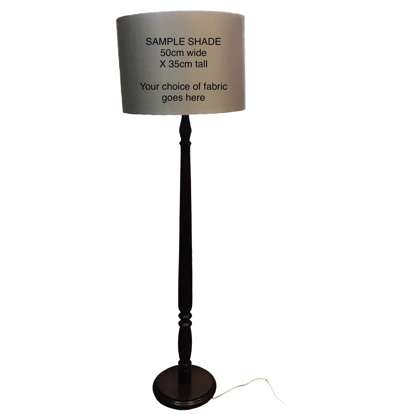 Lamp Base Only - Standard Wood Floor Lamp