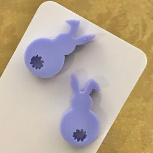 Novelty Studs Earrings - Graphic Acrylic