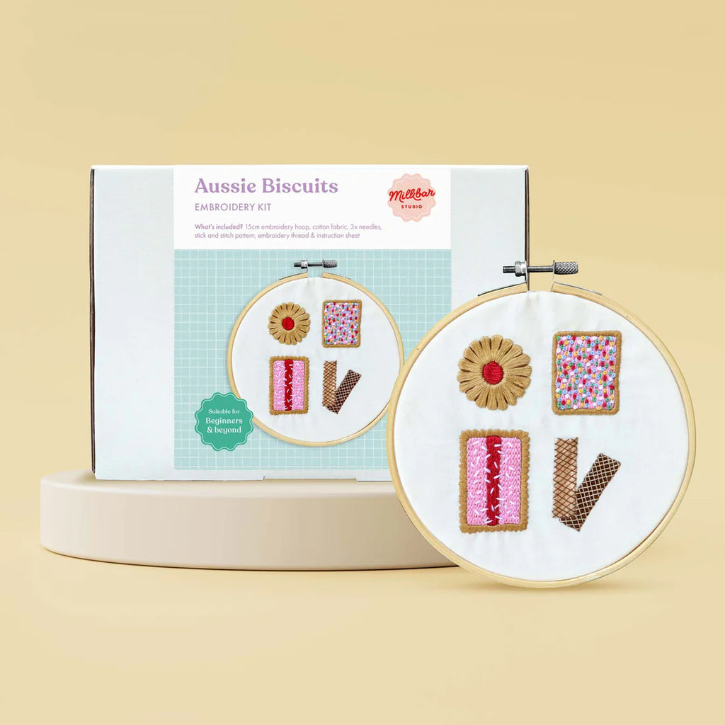 Embroidery Kit - Aussie Biscuits