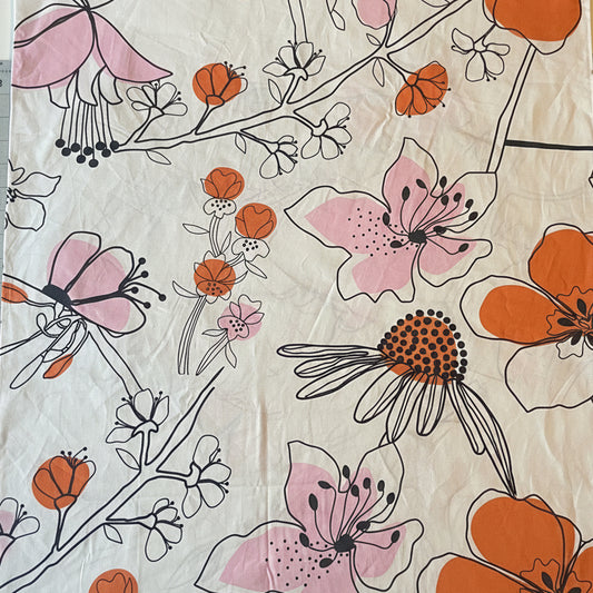 Pillow Case Set - Floral Line-art (set of 2)