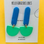 Polymer Clay Handmade Earrings - Fluro Dangles