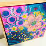 Original One of a Kind Resin Artwork with Frame - Vibrancy