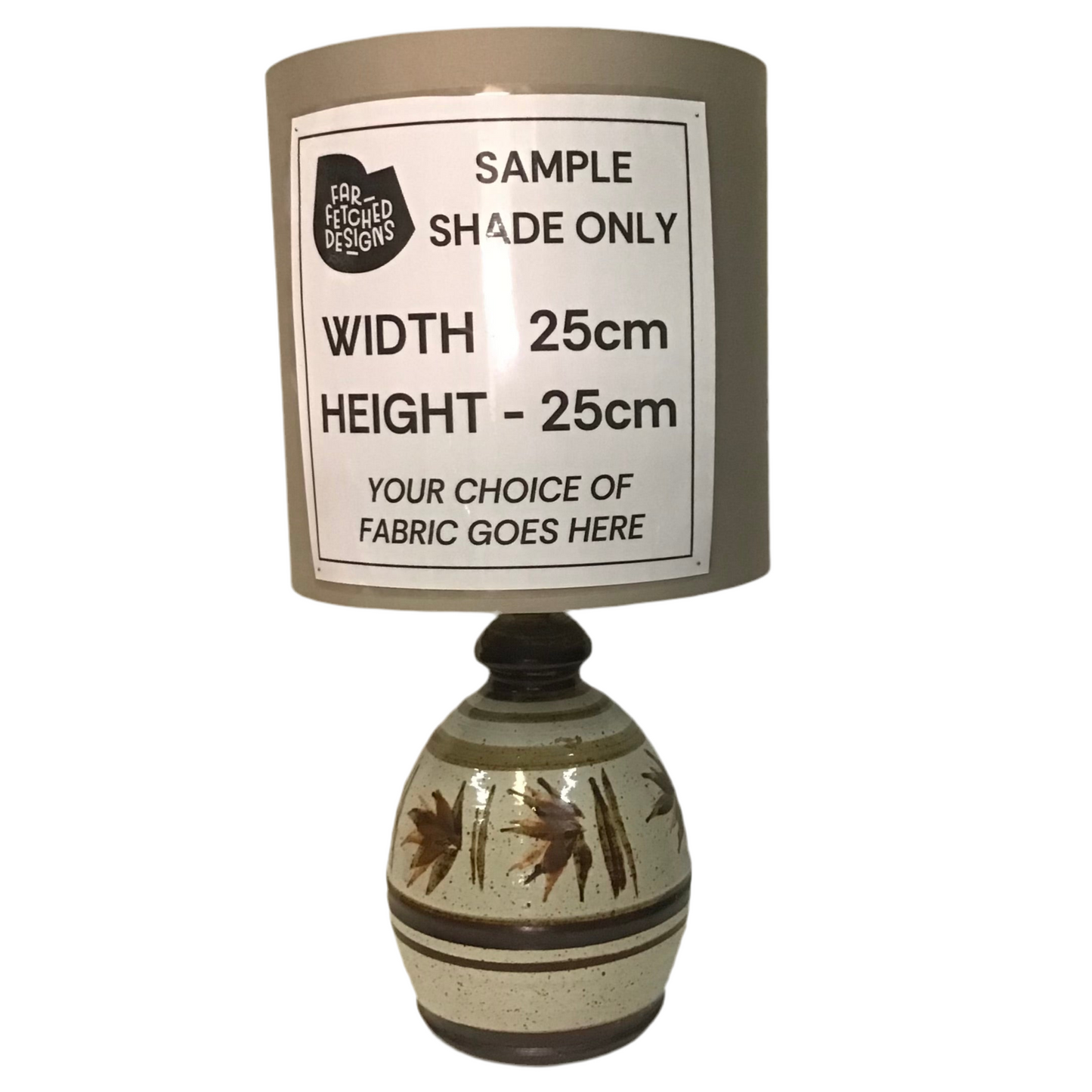 Lamp Base Only - Hand Pottered Rustic Table Lamp