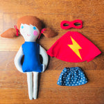 Handmade One-Of-A-Kind Superhero Cloth Doll