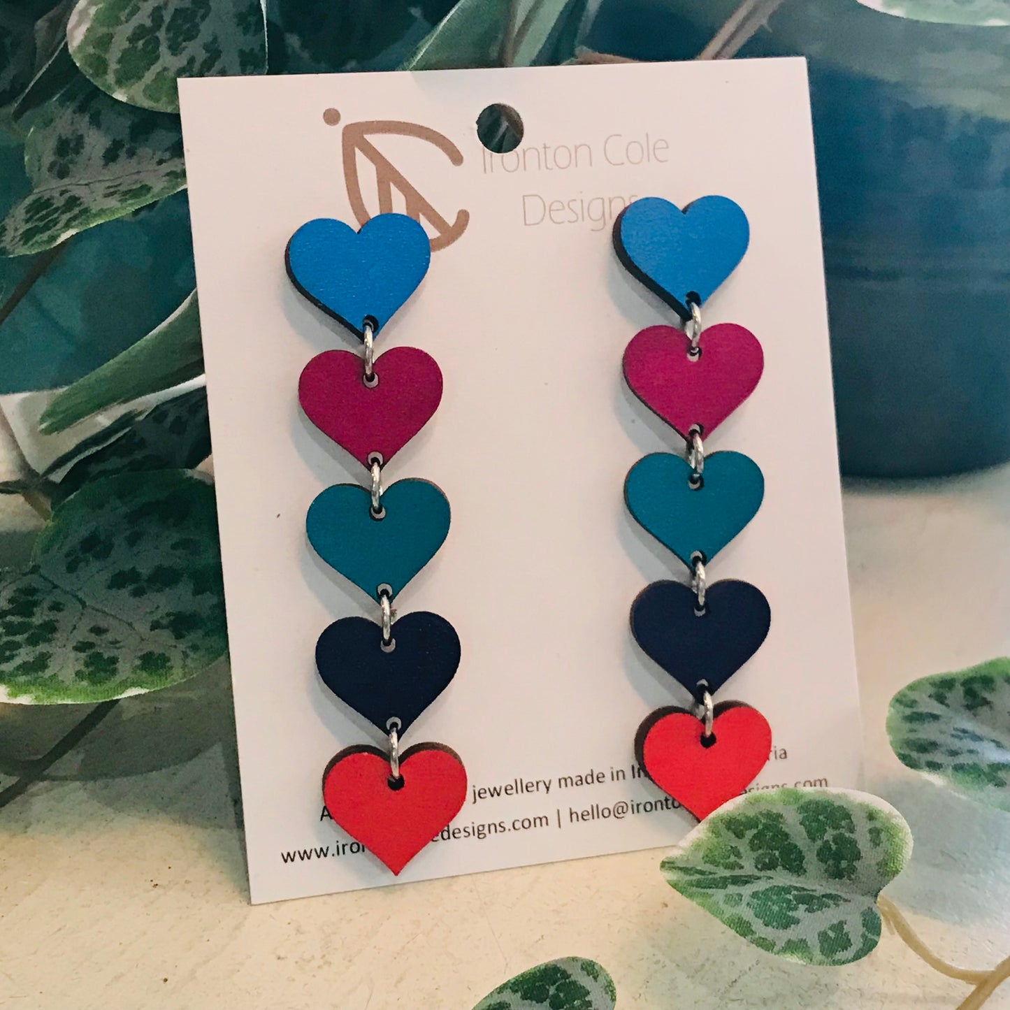 Handpainted Laser Cut earrings - Pride Range