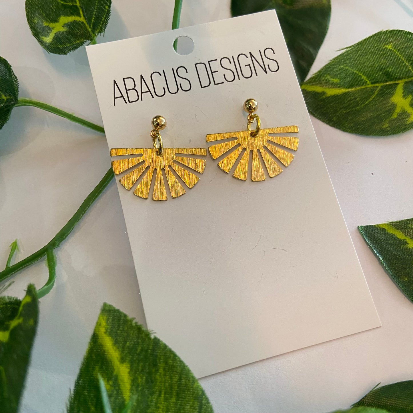 Brass Dangle Earrings