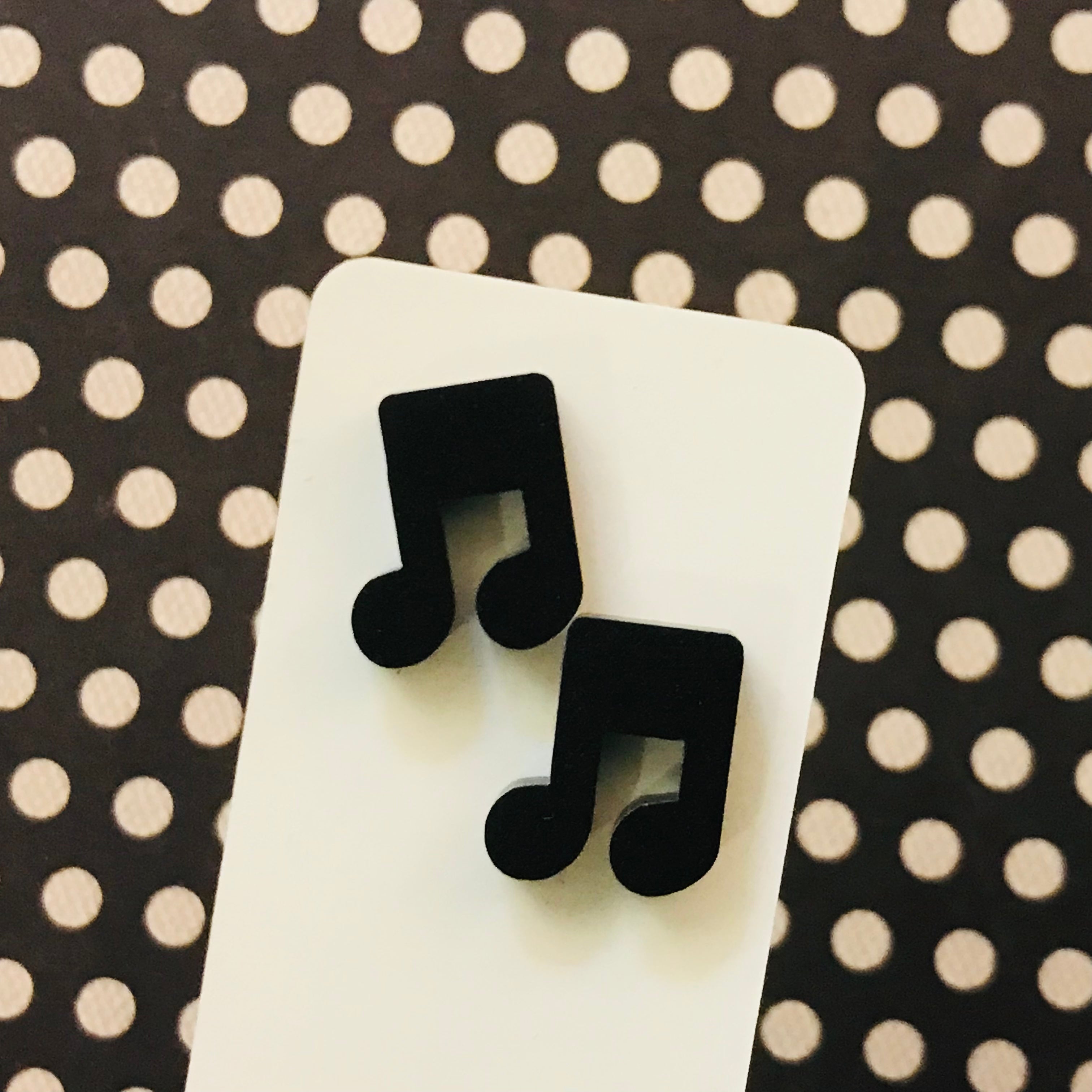 Novelty Studs Earrings - Graphic Acrylic
