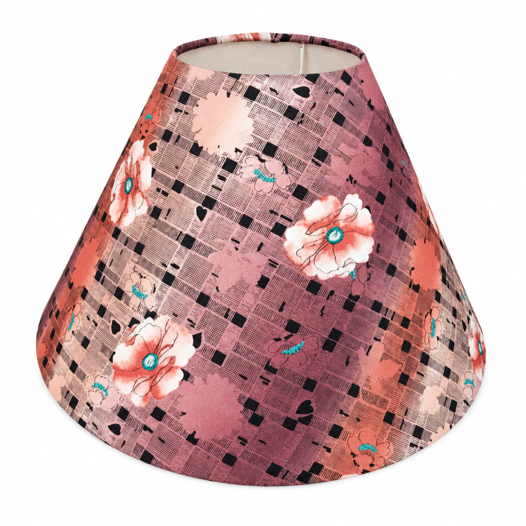 Earthy 80s Floral Table Lamp