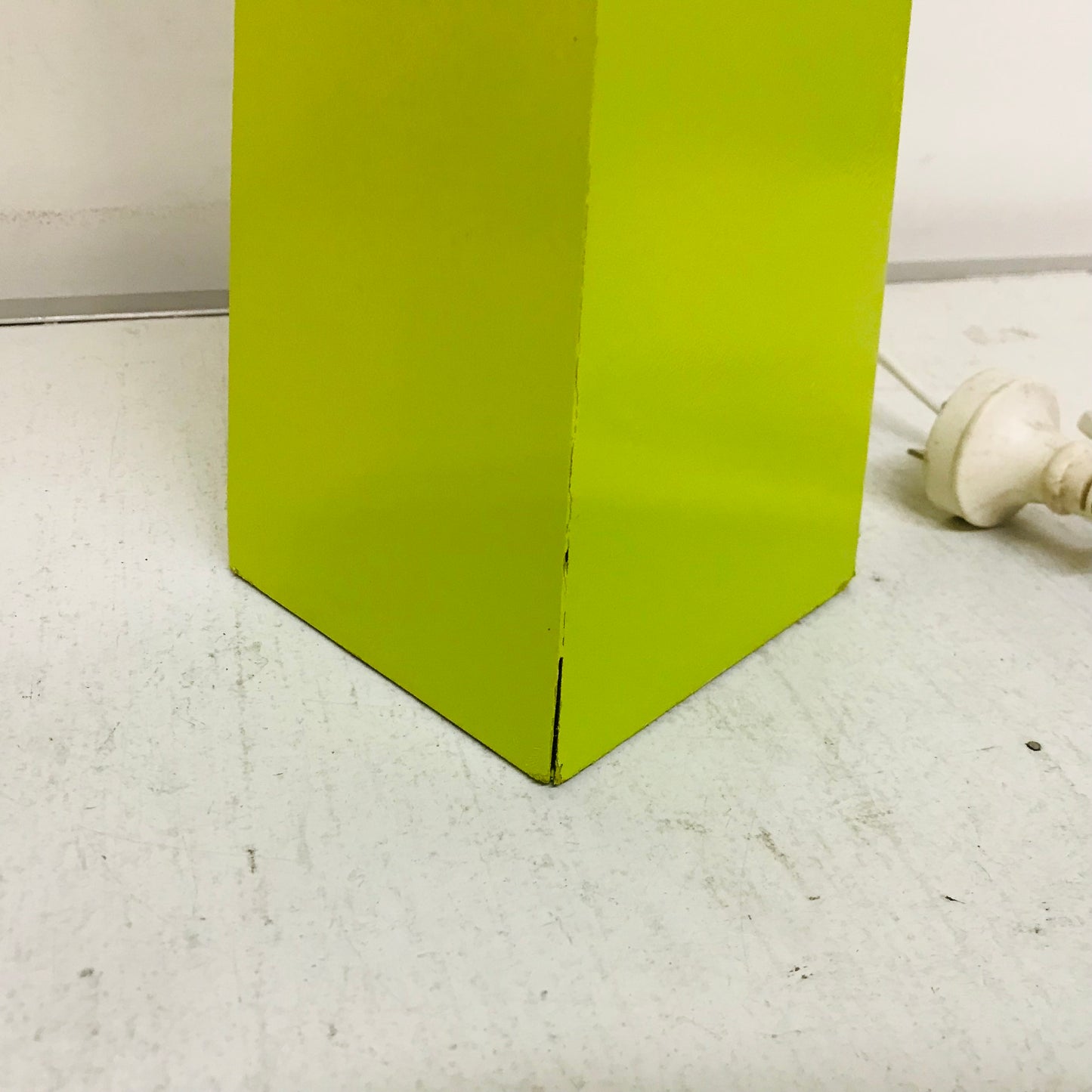 Lamp Base Only - Tall Neon Citrus timber Pillar Table Lamp