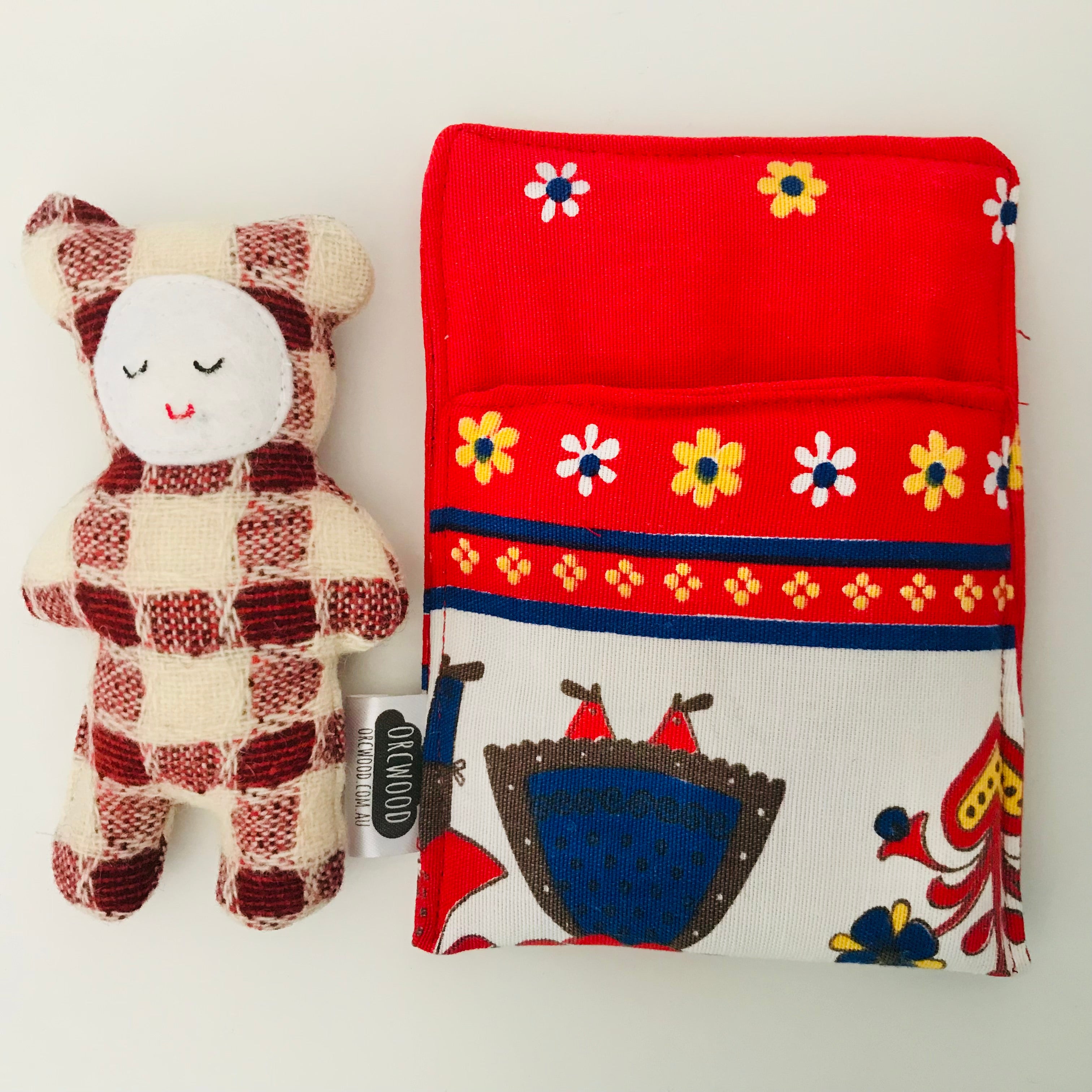 Handmade OOAK Mini Sleepy Bear with Sleeping Bag
