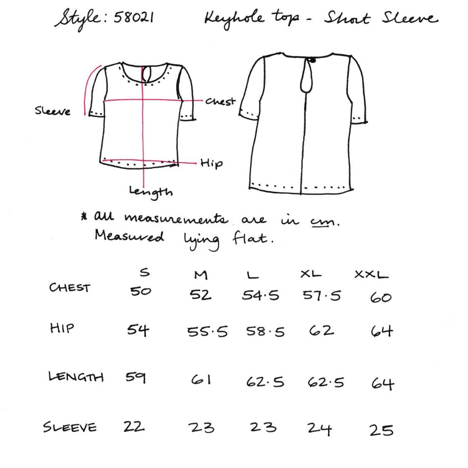 Women's Handmade Keyhole Top - Waratahs