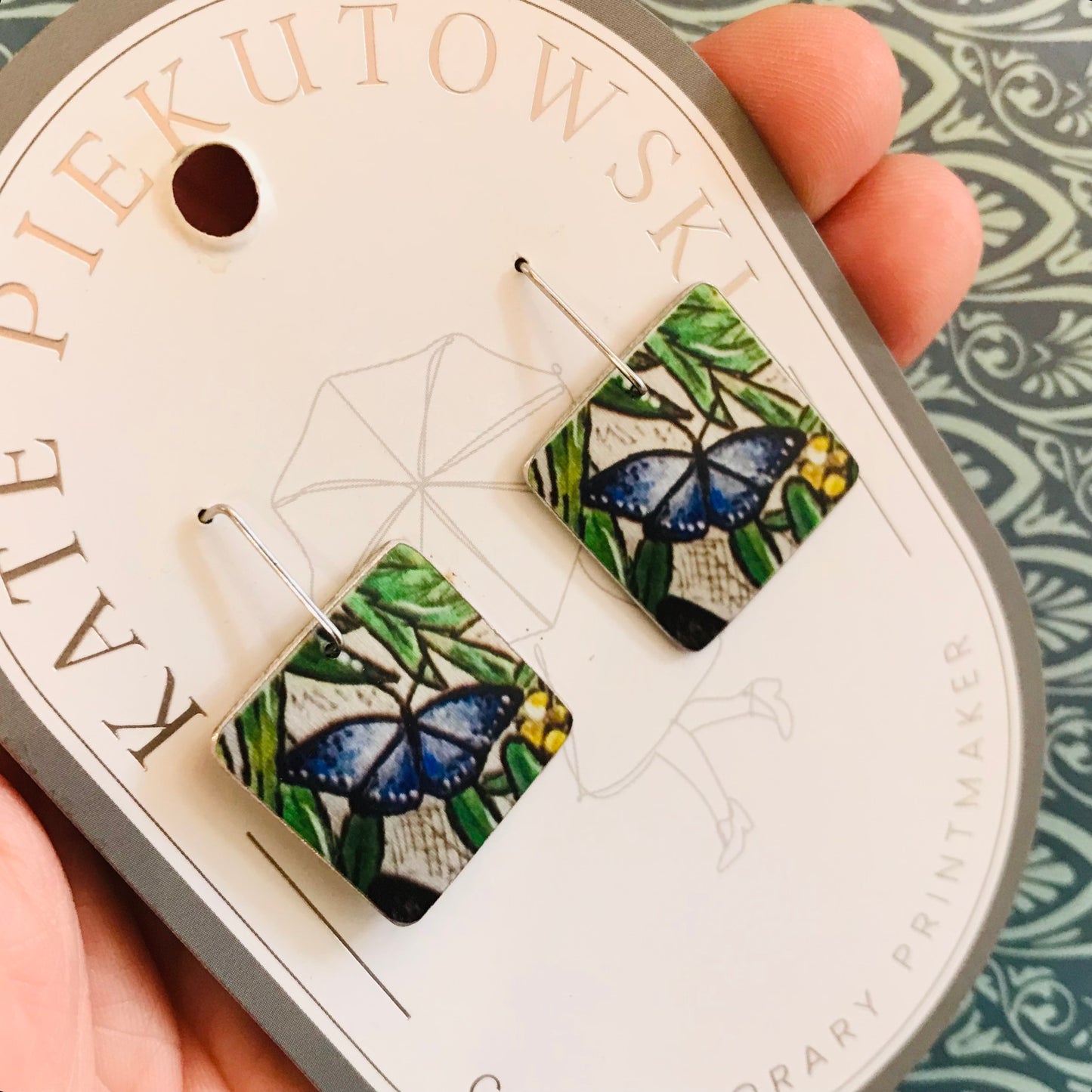 Aluminium Original Art Earrings