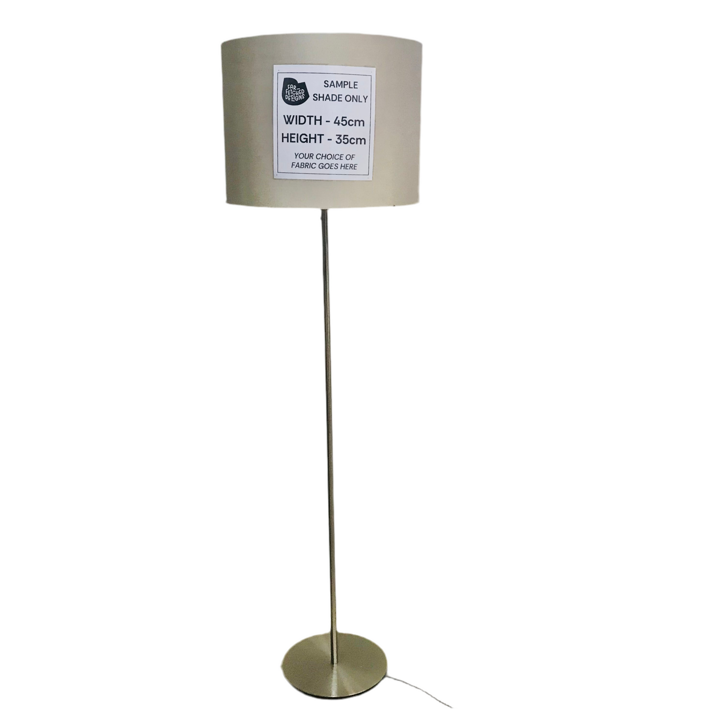 Lamp Base Only - Steel Stick Floor Lamp