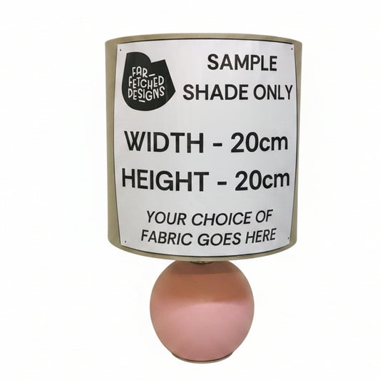 Lamp Base Only - Mini Squat Matt Pink Ball Table Lamp
