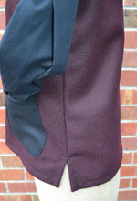 Women's Handmade Rider Vest - Aubergine Wool