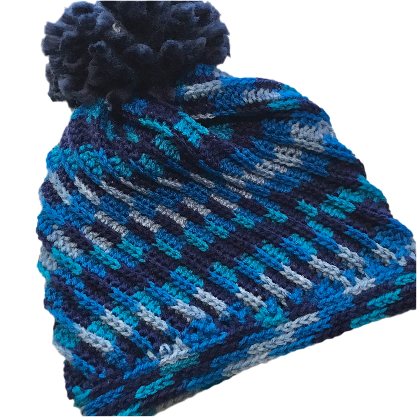 Crochet Wool Blend Beanies - various colours