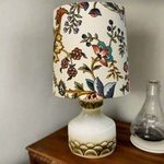 Earthy Floral on Mid Century Table Lamp