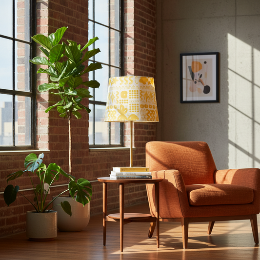 Custom Lamp Shade only - Harvest Scribble