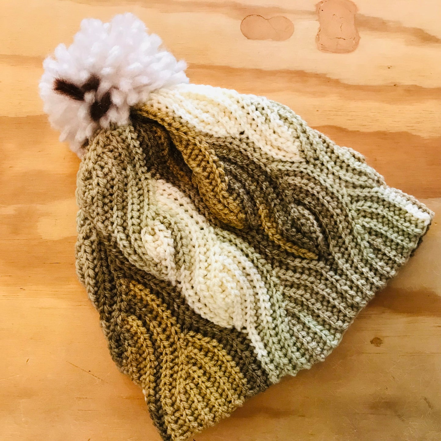 Crochet Wool Blend Beanies - various colours