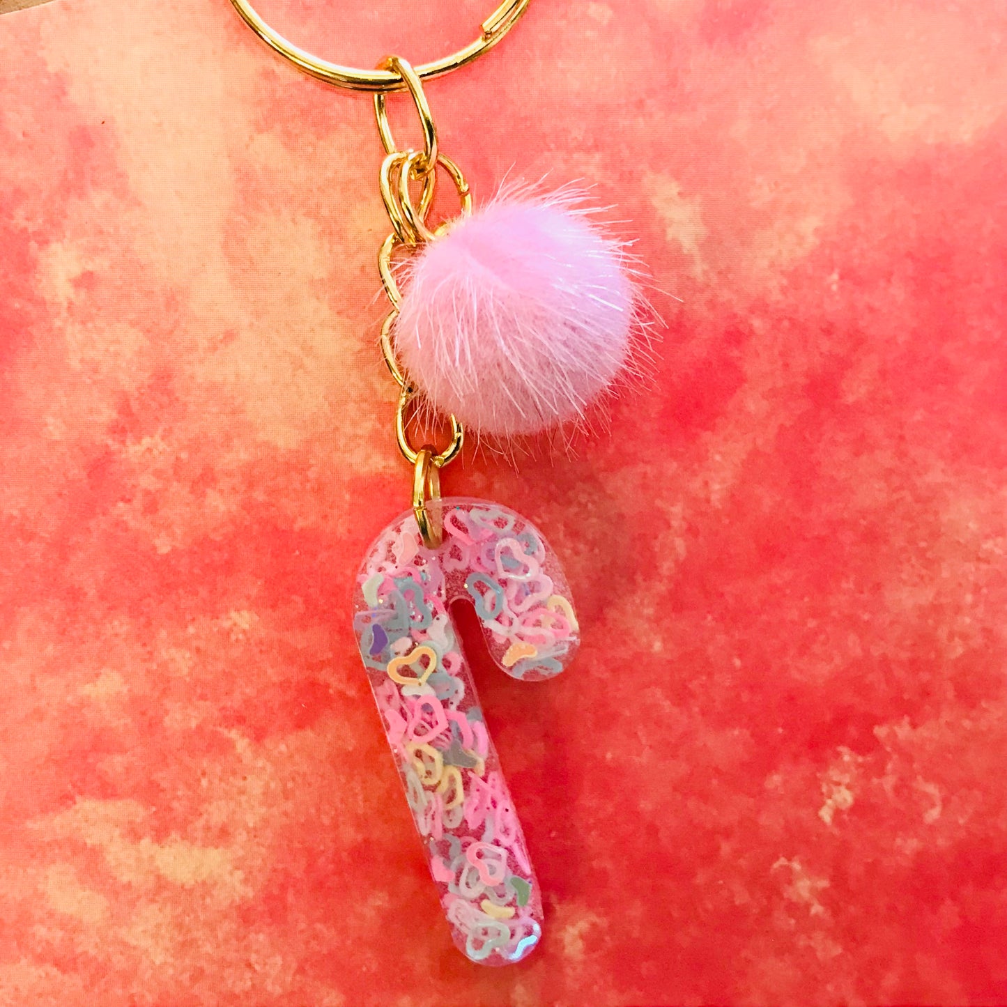 Resin Sparkle Christmas Key Chains