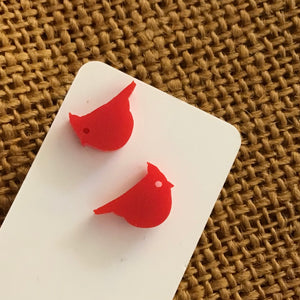 Novelty Studs Earrings - Graphic Acrylic