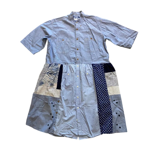 Scarecrow Dress - Multi Blues