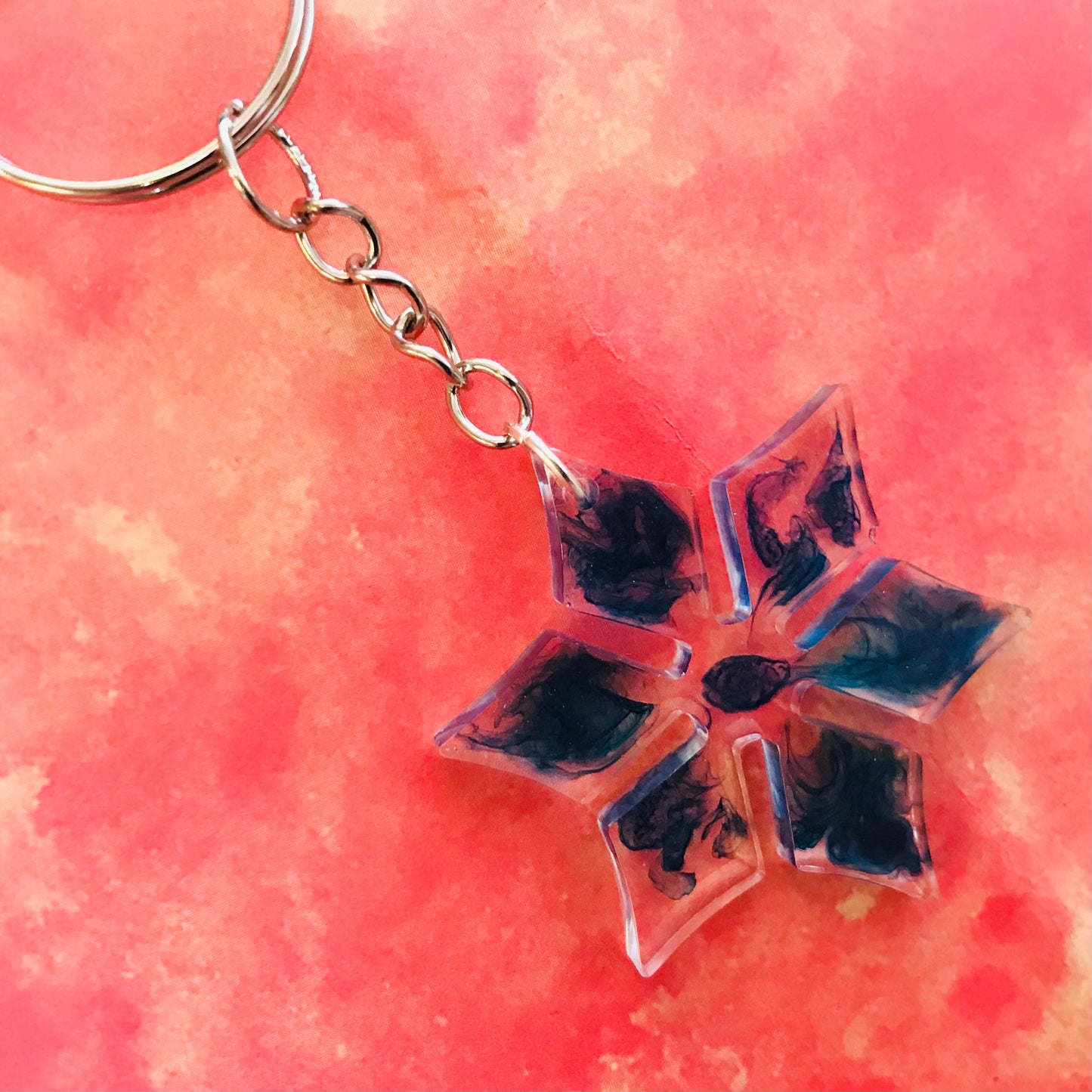 Resin Sparkle Christmas Key Chains