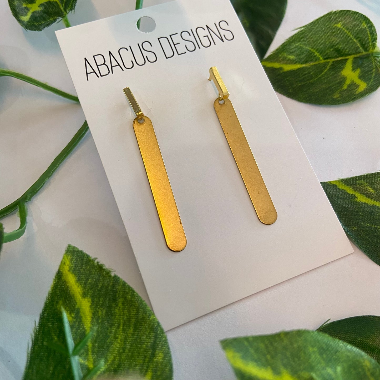 Brass Dangle Earrings