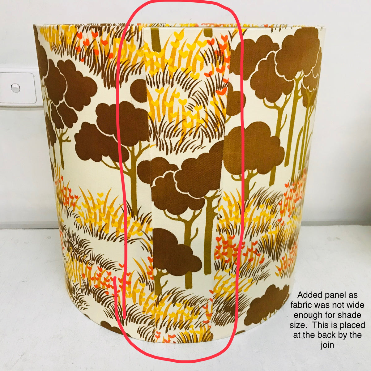 Bright Yellow Oversized Table Lamp with Vintage Savannah Shade
