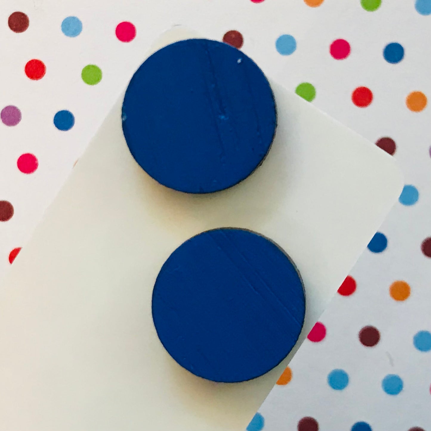 Novelty Studs Earrings - Graphic Wood