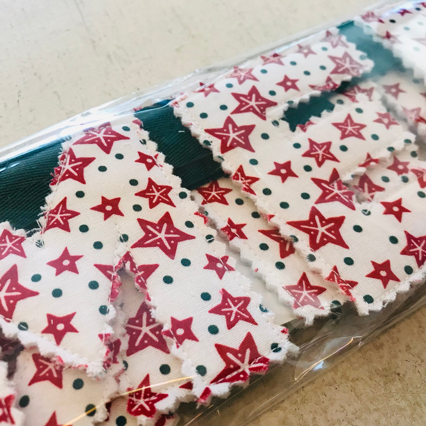 Handmade Fabric Merry Christmas Bunting