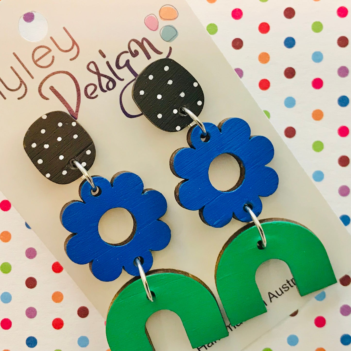 Daisy Drop Statement Earrings
