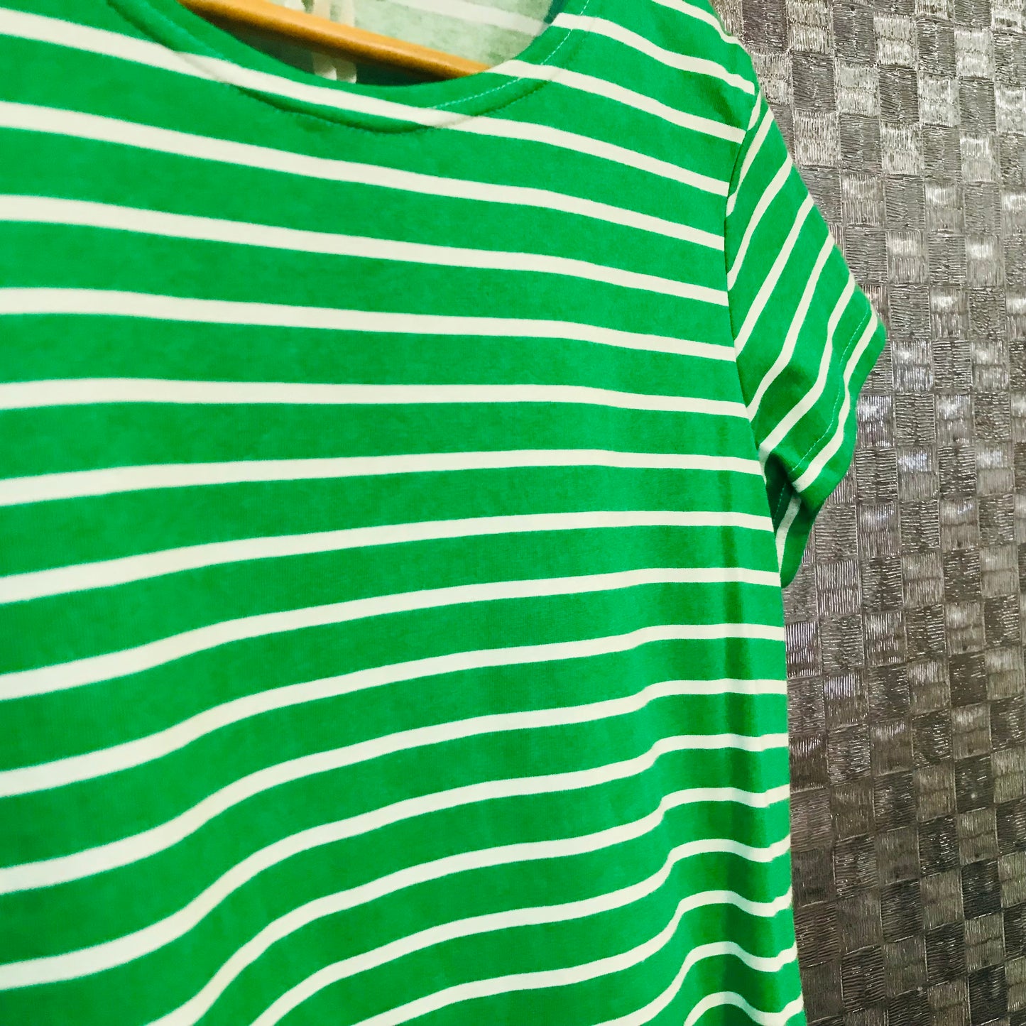 Women's Handmade Cotton Tee - Grassy