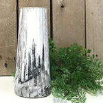 Eco Resin Tall Rippled Vase