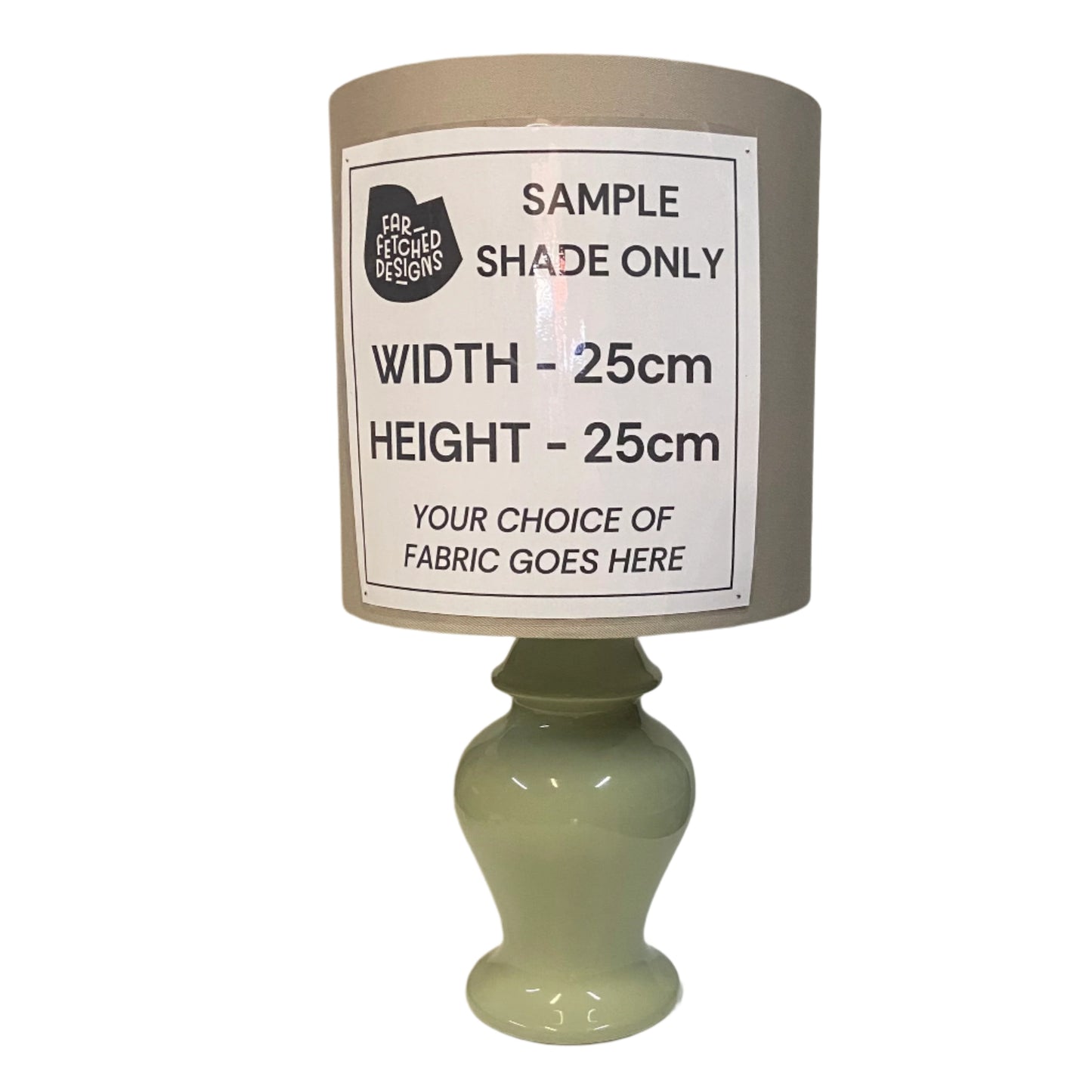 Lamp Base Only - MCM Green Ceramic Table Lamp