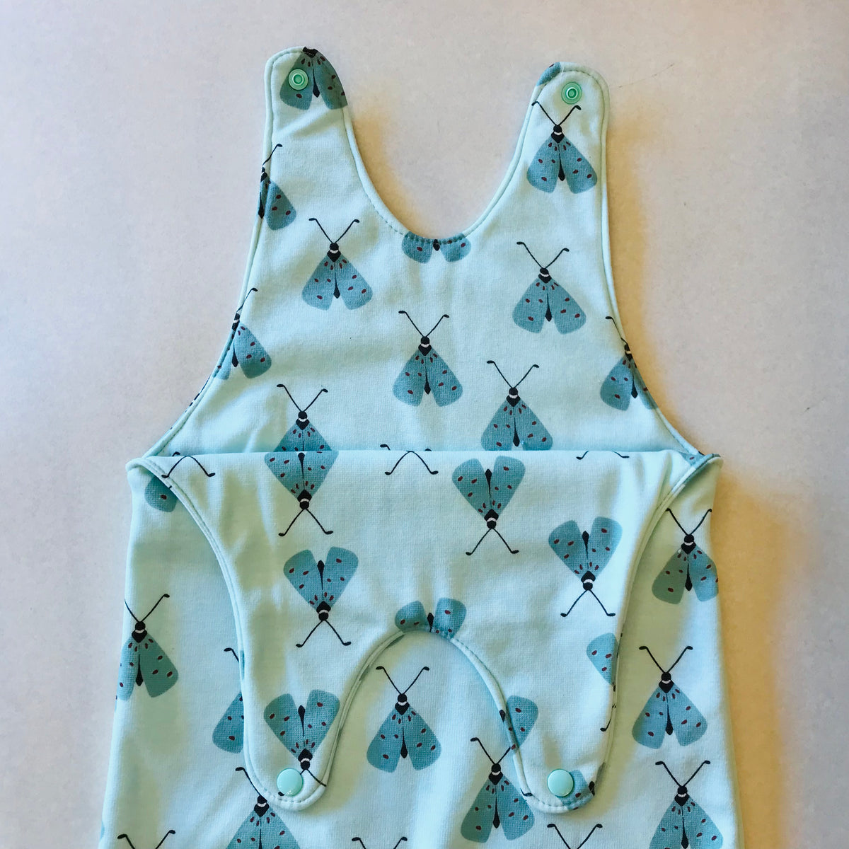 Baby Toddler Long Romper - Moths (fleece)