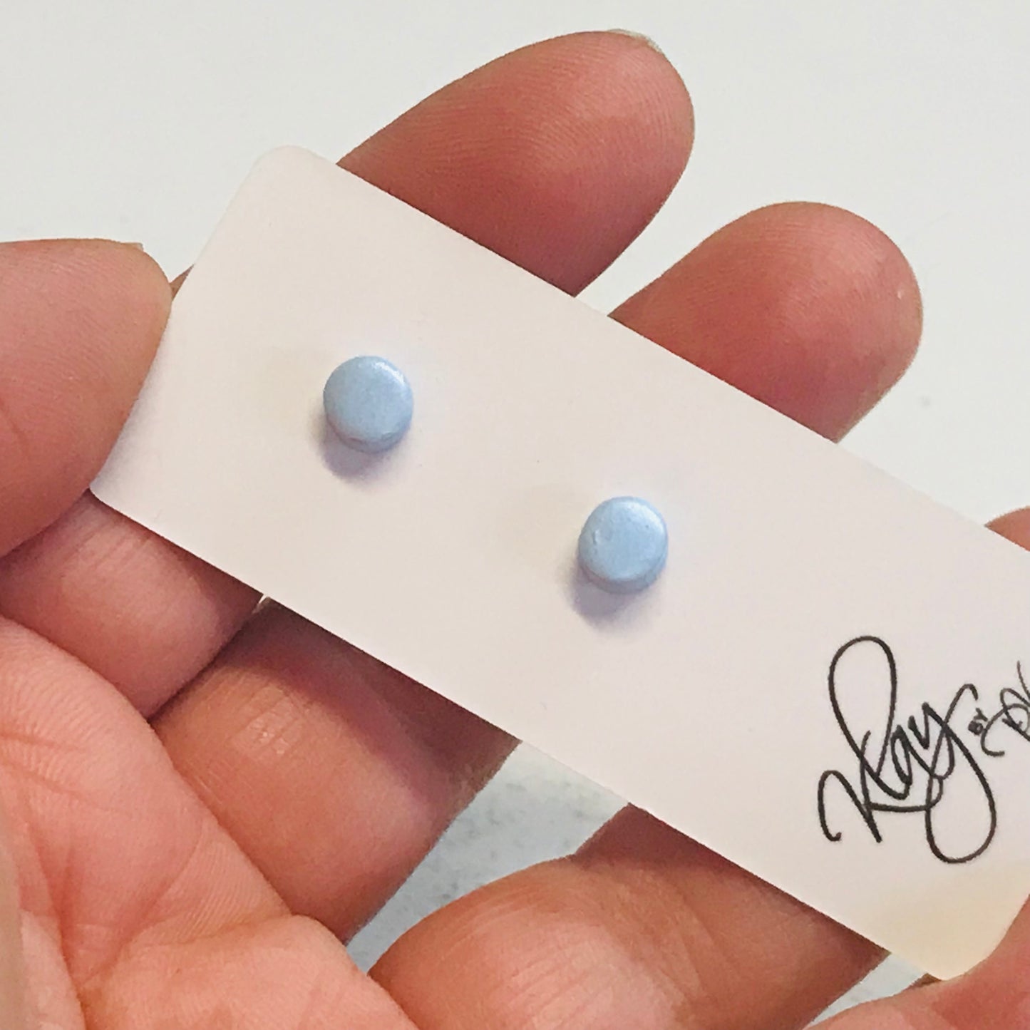 Handmade Polymer Clay Earrings - studs