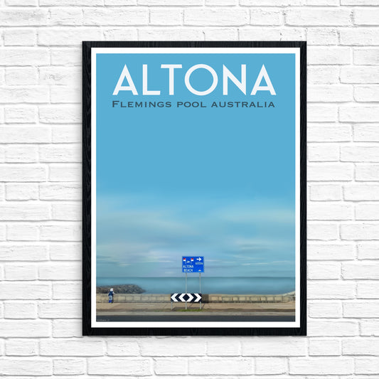 Vintage Poster - Altona Flemings Pool